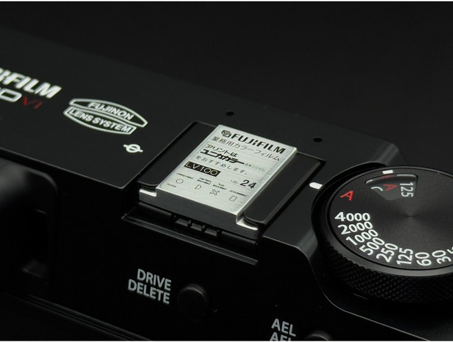 [GH] 후지필름 금속 각인 핫슈커버, 1개, 실버