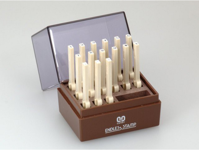 SANBY 日本原裝進口 數字6號 連結章 (明朝體) (一般橡皮印面) 2mm (EN-S6), 1個