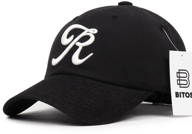 비토스 국내제작 시그니처 'R' 컬렉션 투톤 볼캡 야구모자 커플모자