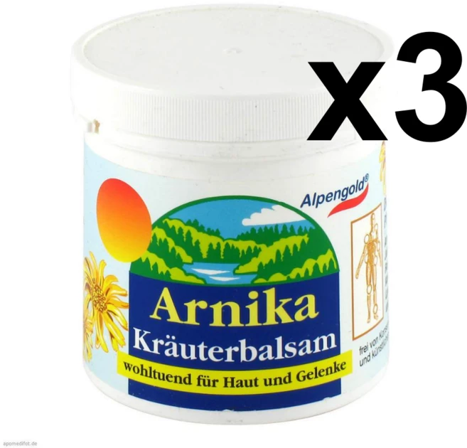 독일 아르니카 마사지크림 250ml x3통 /보습 손목 무릎 허리 근육마사지, 3개 - 쿠팡