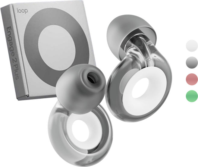 Loop 룹 이어플러그 인게이지 2 플러스 층간소음 소음감소 귀마개 더스크, 1개, 1개입