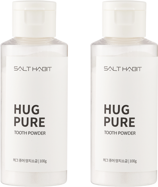 잇몸부었을때 신안 천일염 예스솔트 양치소금 어린이 소금가글 천연치약 소금습관, 양치소금 MINT100g+PURE 100g, 100g, 2개