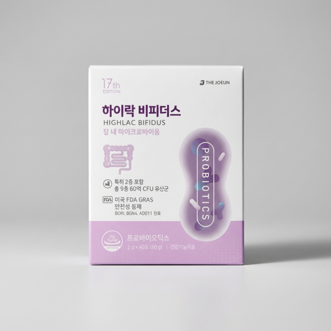 THEJOEUN 더조은 하이락 비피더스 유산균 40포 40일분 고약사 추천 온가족, 80g, 1개
