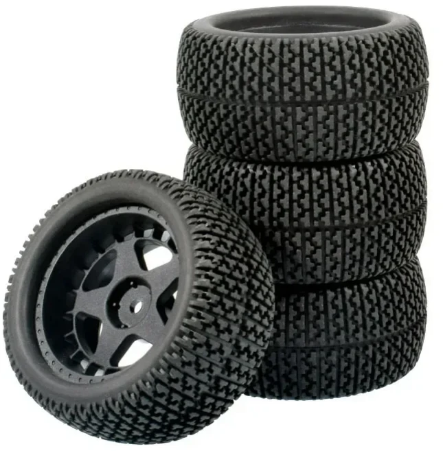 75mm 오프로드 타이어 휠 Wltoys 144001 호환 RC 자동차 HSP, 03 B black