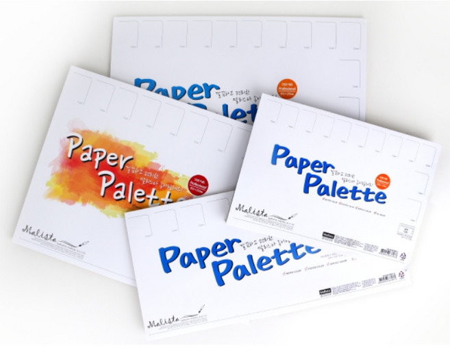 케일 종이파레트 페이퍼팔레트 3가지 사이즈, S(255x175mm) 30매, 1개
