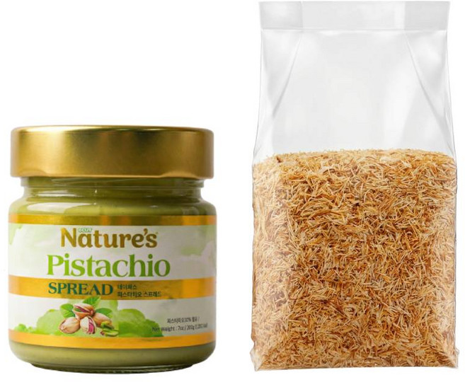 네이쳐스 피스타치오 스프레드 200g 1개 + 로얄 카다이프면 500g 1개, 700g
