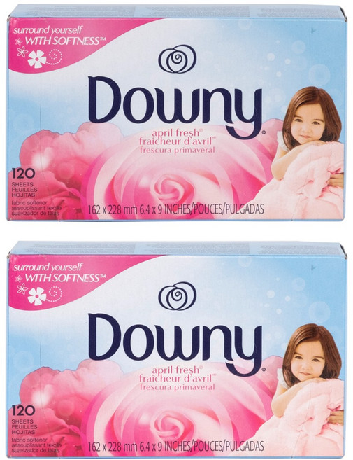 다우니 건조기 드라이 시트 에이프릴 프레쉬 본품, 120개입, 2개