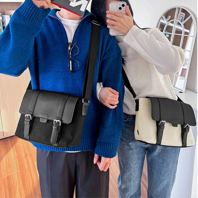 20대 30대 남자 여자 커플용 데일리 사첼백 에이징 선호 캐주얼 심플 코디