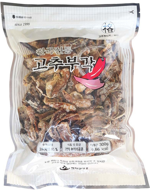 바다샘 고추부각, 300g, 3개