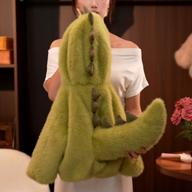 아동 겨울 공룡 점퍼 꼬리 달린 기모 캐릭터 방한