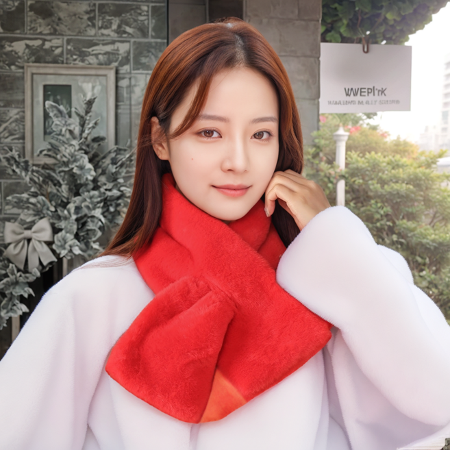 해피유 밍크 퍼 머플러