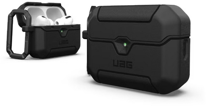 UAG Scout Series 軍規防摔保護殼 輕巧便攜 可拆式掛扣 邊角吸震, airpods pro 3 黑色, 1個