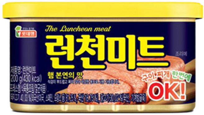 롯데햄 런천미트, 200g, 6개