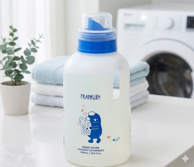 FRANKLIIN 세탁세제 무향, 1L, 1개