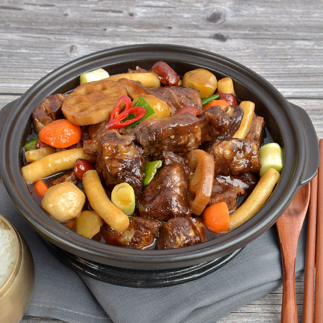 부드러운 뼈없는 소갈비찜 소갈비, 5개, 700g
