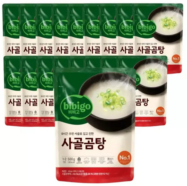 CJ 비비고 사골곰탕 500g 18개