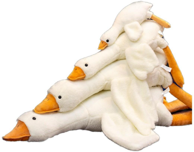 KEFAN 귀여운 거위 바디필로우 대형펫인형, 혼합색상