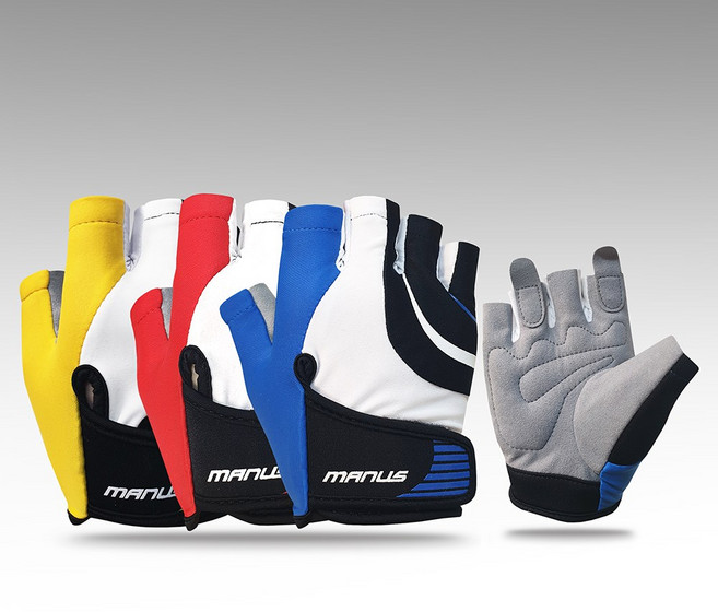마누스 아동용 자전거 반장갑 MMC-003, 옐로우, 1개