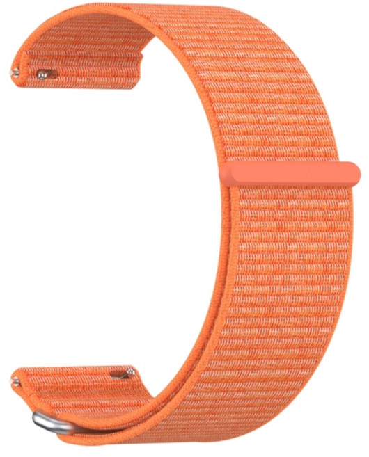 24mm 퀵 릴리스 나일론 루프 시계 스트랩 통기성이 좋고 편안함 Garmin Venu X1 및 모든 24mm 러그 폭 시계와 호환 가능, [06] 오렌지