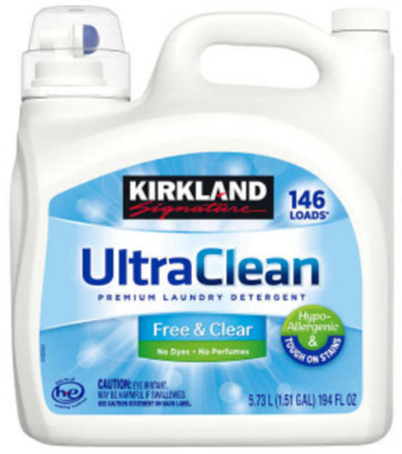 Kirkland Signature Ultra Clean 커클랜드시그니쳐 울트라클린 프리클리어 액상세탁세제 146회분 5.73L, 5.5kg, 1개