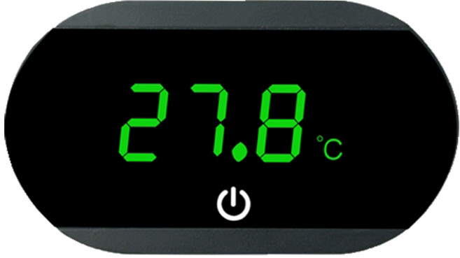 2026년 신형 TJY 어항 외부 부착형 디지털 온도계 건진지 이지 교체 008 타원형, 1개