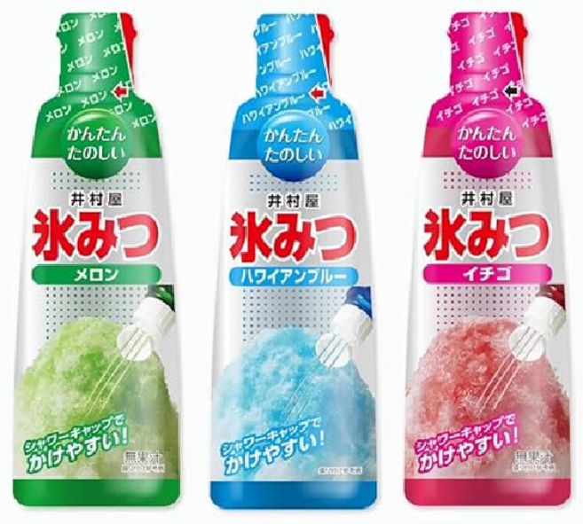 이무라야 빙수 시럽세트 하와이안블루 메론 딸기, 1개, 330g