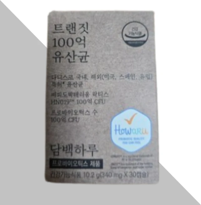 담백하루 트랜짓 100억 유산균 10.2g, 30정, 1개 - 쿠팡