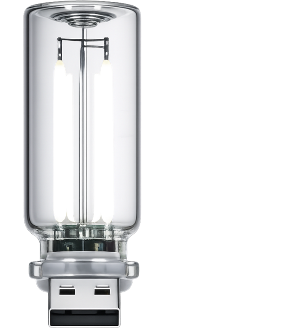 실내 차량용 usb led 조명, 1개, 쿨화이트