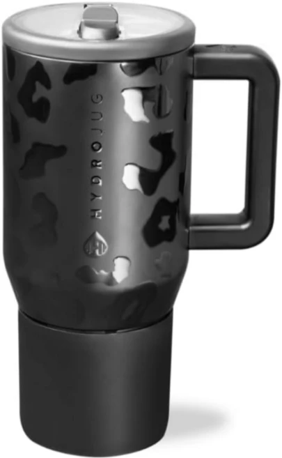 하이드로저그 텀블러 20온스 추성훈 트레블러 보온보냉 스텐 대용량 600ml, 블랙레오파드, 1개 - 쿠팡
