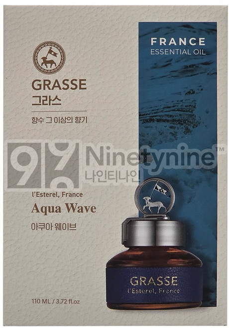 불스원 그라스 레스떼렐-110ml 아쿠아 웨이브 2개 차량용 자동차 방향제 홀더 컵홀더 송풍구 통풍구 허브향 플라워향 고급, 아쿠아웨이브