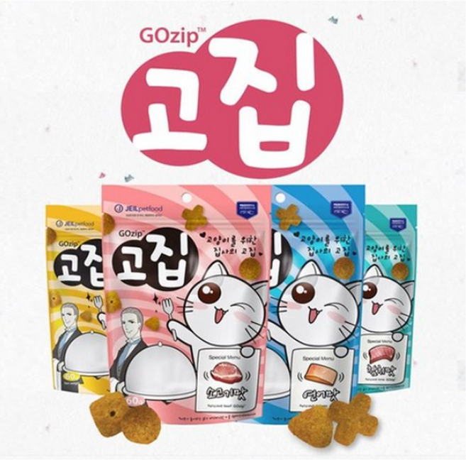 고집 고양이 간식, 소고기맛, 48개