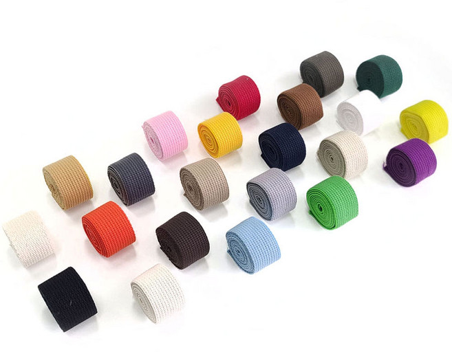 30mm 웨이빙끈 에코백끈 24컬러, 1개, 블랙 4yard