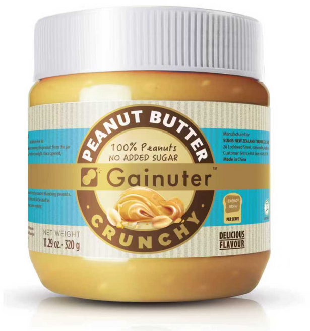 제이넛터 무가당 100% 땅콩버터 크런치, 1개, 320g