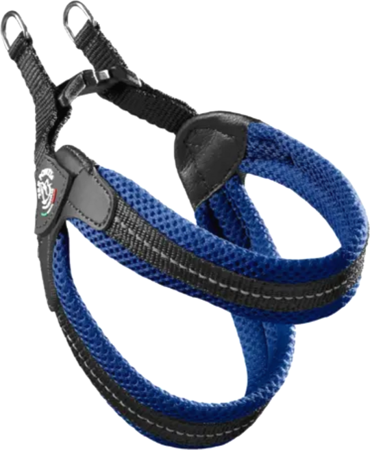 [신제품] 트레폰티 메시 버클 하네스 이탈리아 수제 명품, 블루