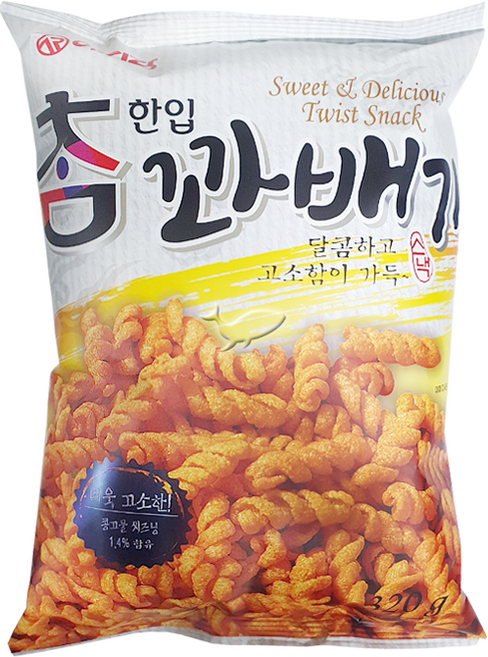 아리랑 한입 참 꽈배기 320g 5봉 10봉, 10개