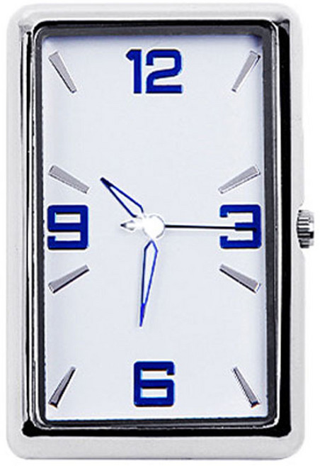 자동차 클래식 아날로그 감성 시계, 02_세로형, 화이트&블루, 1개