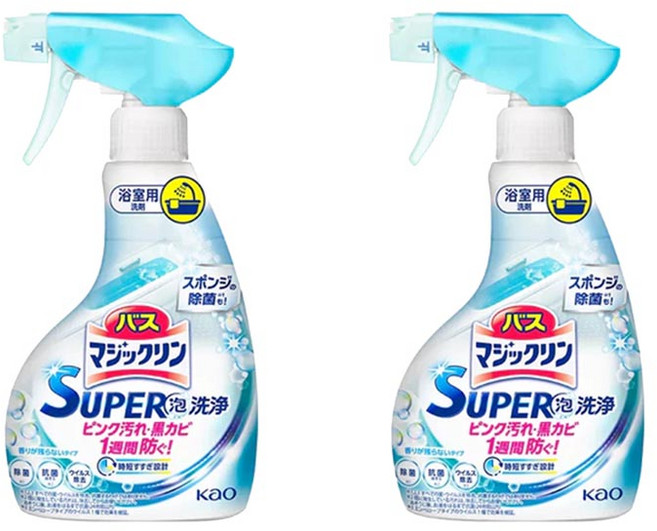 花王 魔術靈 浴室防霉泡沫清潔劑 無香, 350ml, 2瓶