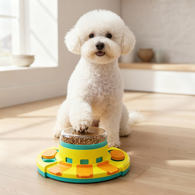 애견장난감 선물 분리불안훈련 고양이 강아지 간식 노즈워크 장난감, 1개, 민트
