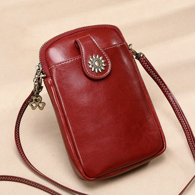 디페이브 여성 가방 가죽 반지갑 핸드폰가방