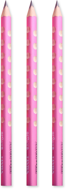 리라 그루브 점보 연필 핑크 B (3개입), 단품, 단품