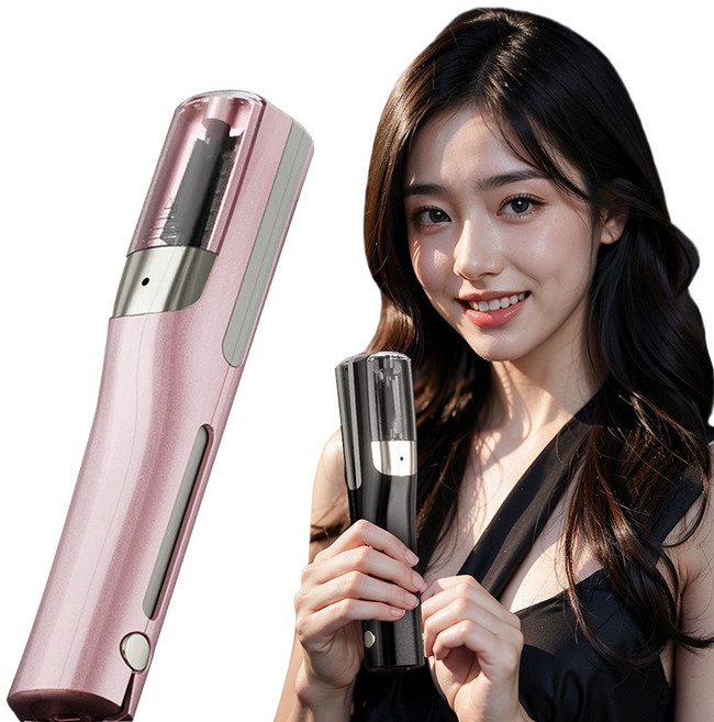 Vicshico 긴머리 관리 손상모 셀프커팅 고데기 상한 머리 데미지컷 트리머, 핑크