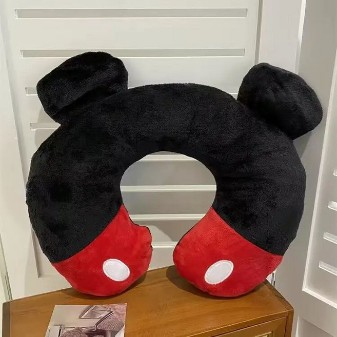 큐티 캐릭터 u자형 베개 목걸이 메모리폼 전용 목베개 목받침대 사무실 낮잠 베개 u자형 베개, 미키 U자형 베개