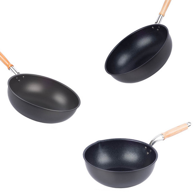 경질 중국팬 북경팬 자루중국팬 궁중팬 튀김팬 볶음팬 중식 업소용 웍 논스틱 코팅, 5. 코팅 자루중국팬, 42cm, 1개