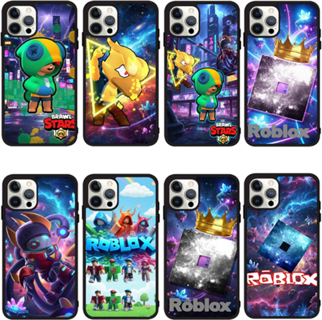 브롤스타즈 마인크래프트 3기 최신 범퍼케이스 주문제작 아이폰SE2 아이폰SE3 아이폰17E 아이폰12미니 아이폰13미니 A17 A15 A23 A24 A25 S24FE S25울트라