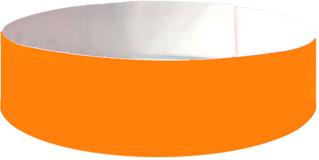 IDBAND 입장팔찌 손목띠 종이팔찌 타이벡재질(10장 단위로 주문), 1장, 네온오렌지