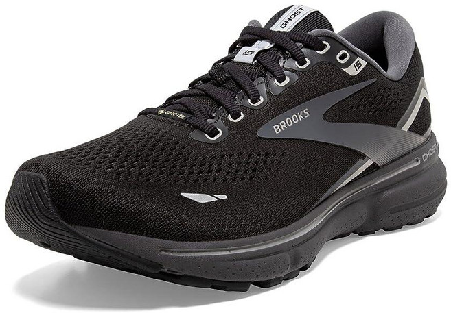 Brooks 여성용 고스트 15 GTX 방수 뉴트럴 러닝화 블랙/블랙 펄/합금