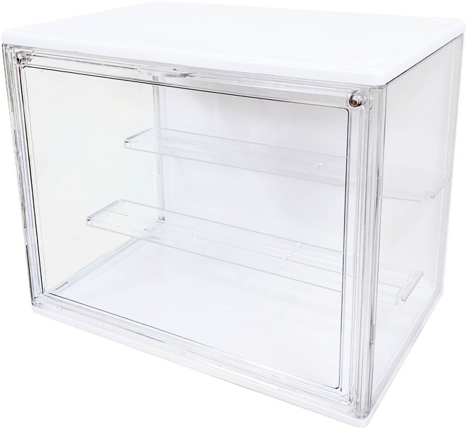 帶燈展示盒 公仔展示盒 壓克力展示盒 labubu 拉布布 泡泡瑪特展示盒, 小號(27*22*18cm), 1個