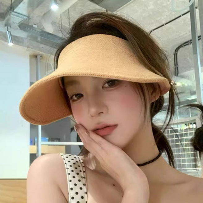 퓨진 여성 데일리 지사 와이어 길이조절 돌돌이 썬캡