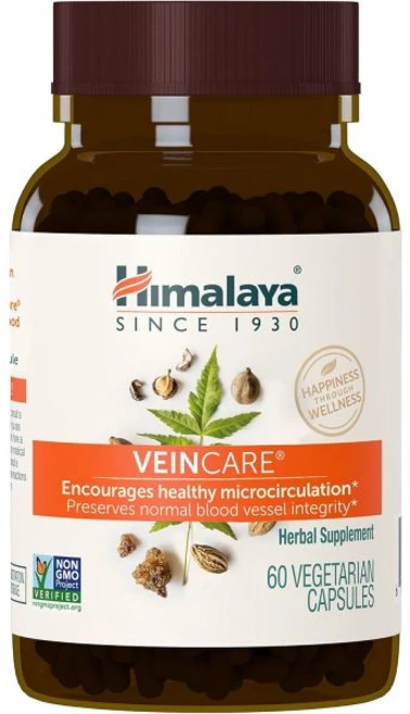 Himalaya 히말라야 베인케어 건강한 정맥 벽과 직장 편안함을 위한 제품 300mg 60캡슐 1개월 분량, 60정, 1개 - 쿠팡