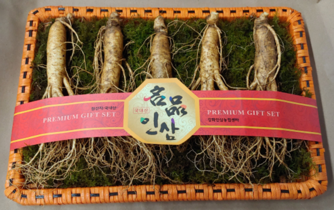 강화 인삼선물세트 강화도 인삼 400g 금산인삼 수삼, 1개